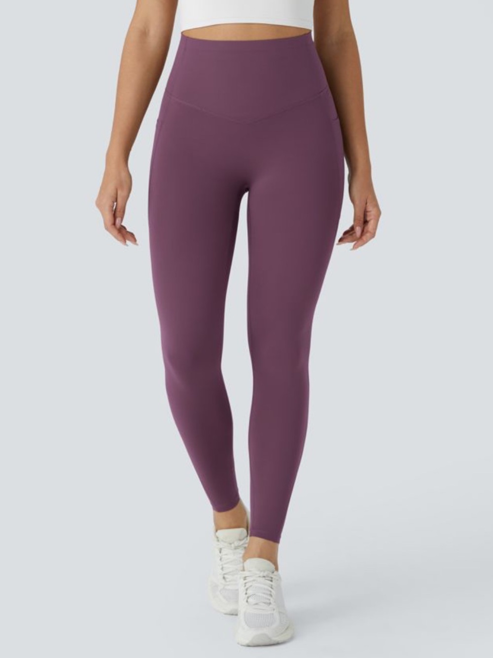 Halara UltraSculpt Compression Pocket Leggings Purple Small